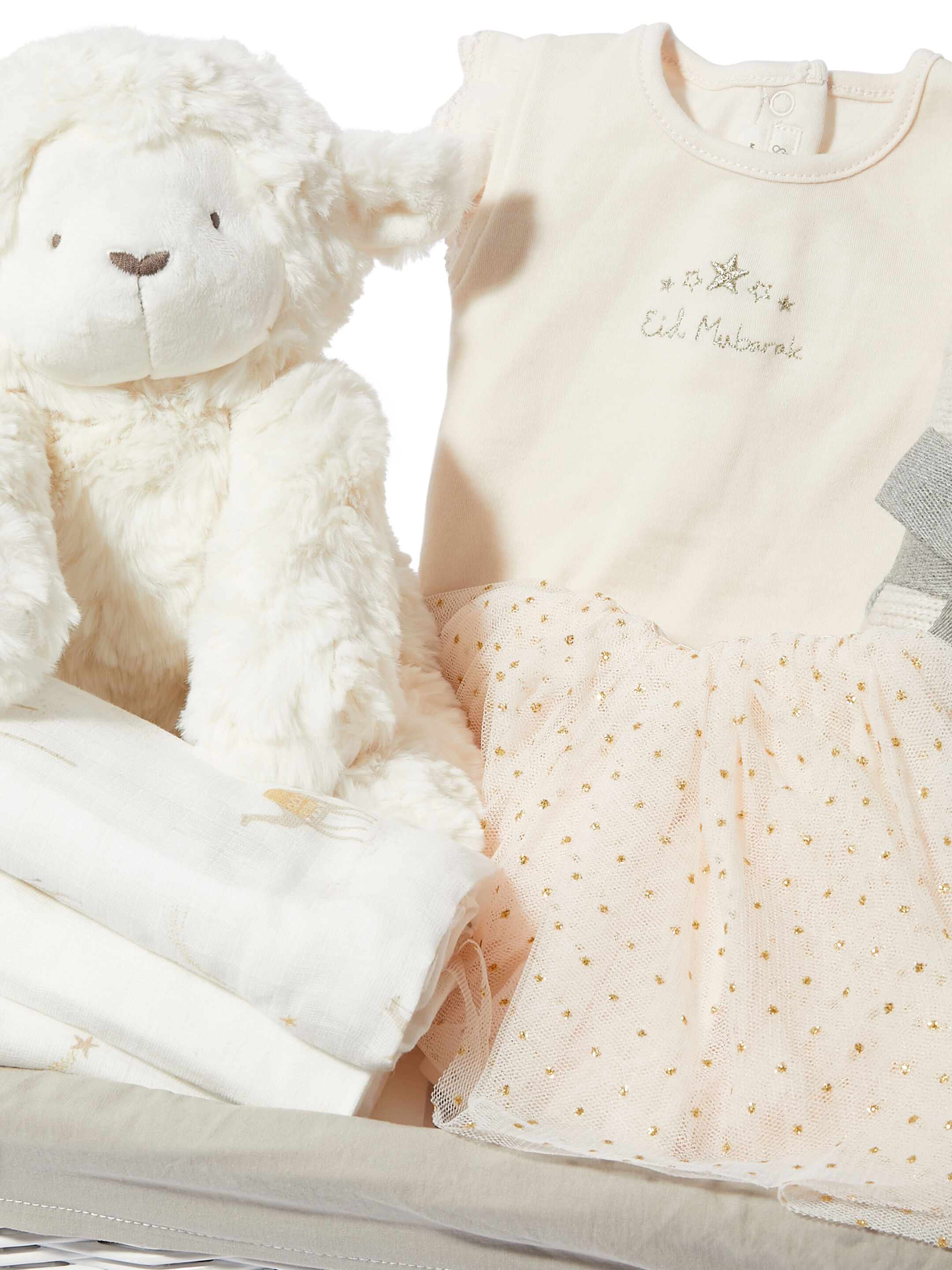 Baby Gift Hamper - 4 Piece Set with Pink Sparkle Tutu Outfit image number 3